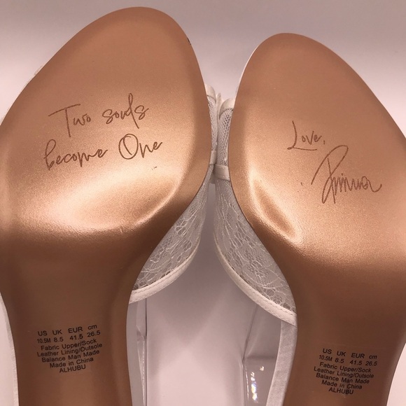 Naturalizer Women's Pnina Tornai Alhubu White Lace Slip On Heels Size 10.5M - Picture 9 of 10